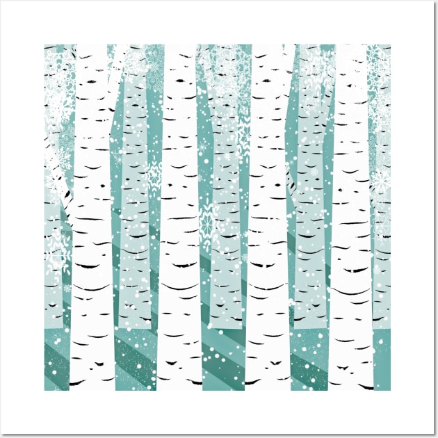 Tree Design Neck Gator Birch Trees Tree Wall Art by DANPUBLIC